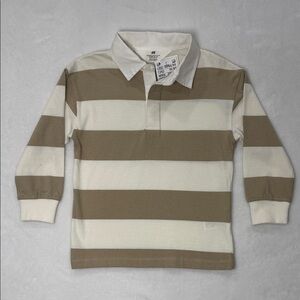 H&M Kids Polo Shirt - Brown and Cream Stripes